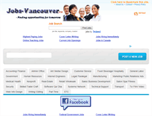 Tablet Screenshot of jobs-vancouver.ca